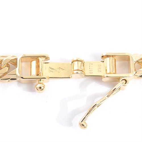 喜平 ネックレス K18 Mカット トリプル 30g 50cm 造幣局検定刻印入 メンズ レディース チェーン イエローゴールド YG 中古