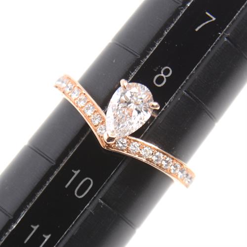 ショーメ 指輪 レディース ジョゼフィーヌ ダイヤモンド リング 49号 D0.51ct ピンクゴールド CHAUMET 750PG 中古