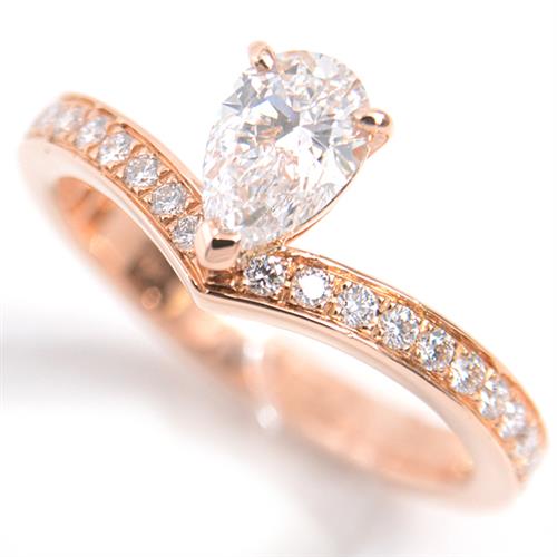ショーメ 指輪 レディース ジョゼフィーヌ ダイヤモンド リング 49号 D0.51ct ピンクゴールド CHAUMET 750PG 中古