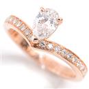 ショーメ 指輪 レディース ジョゼフィーヌ ダイヤモンド リング 49号 D0.51ct ピンクゴールド CHAUMET 750PG 中古