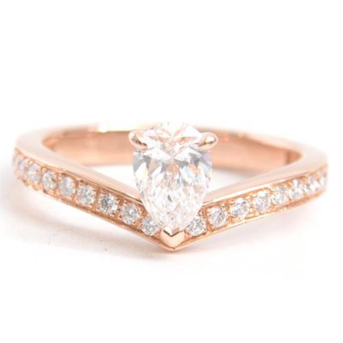 ショーメ 指輪 レディース ジョゼフィーヌ ダイヤモンド リング 49号 D0.51ct ピンクゴールド CHAUMET 750PG 中古