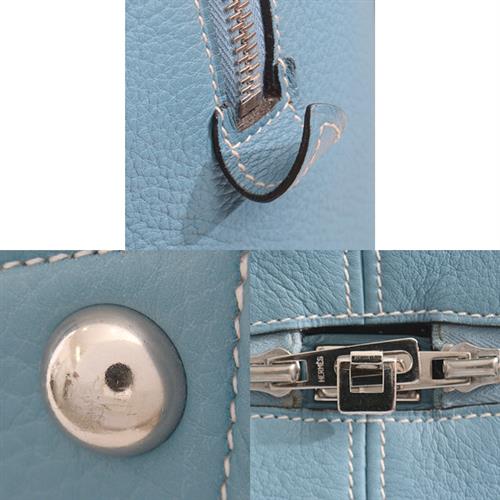 エルメス バッグ レディース メンズ ヴィクトリア43 トリヨン □C刻 ボストンバッグ ブルージーン HERMES 中古