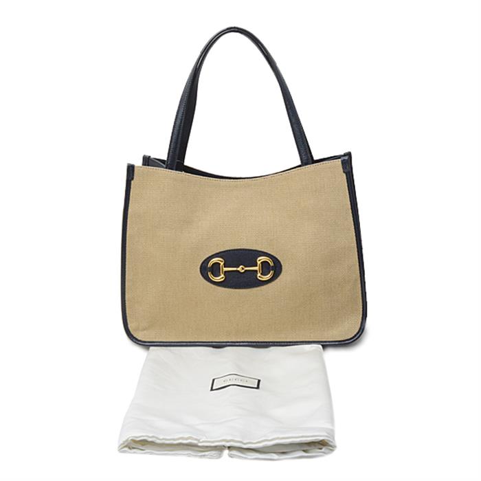 グッチ バッグ レディース ホースビット キャンバス  トートバッグ ハンドバッグ 623694 GUCCI 中古