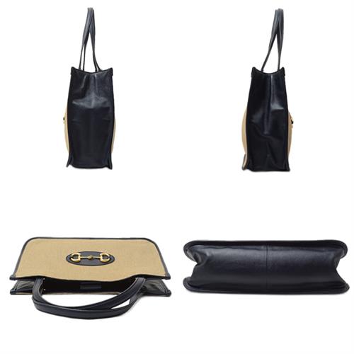グッチ バッグ レディース ホースビット キャンバス  トートバッグ ハンドバッグ 623694 GUCCI 中古