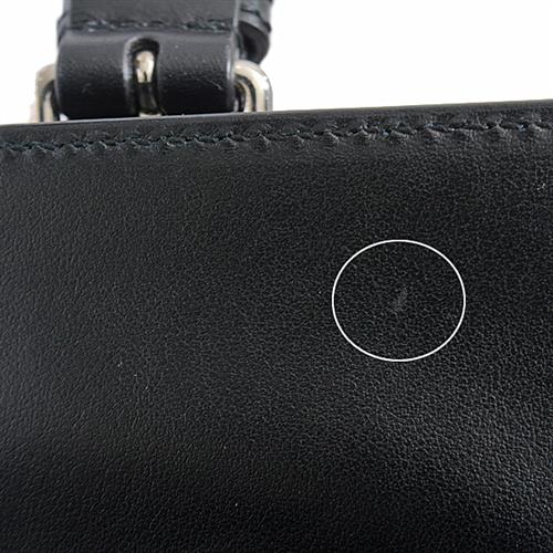 グッチ バッグ メンズ GGエンボス ウエストバッグ Wポーチ ショルダーバッグ ブラック レザー GUCCI 631339 中古