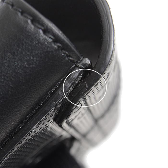 グッチ バッグ メンズ GGエンボス ウエストバッグ Wポーチ ショルダーバッグ ブラック レザー GUCCI 631339 中古