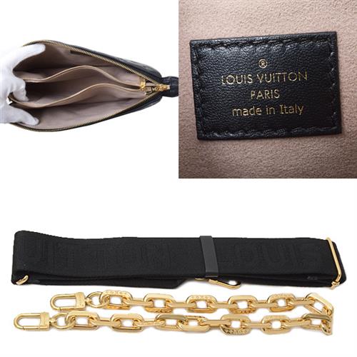 ルイヴィトン バッグ レディース クッサン PM ショルダーバッグ チェーンショルダー ラムスキン ノワールLouis Vuitton M57790 中古