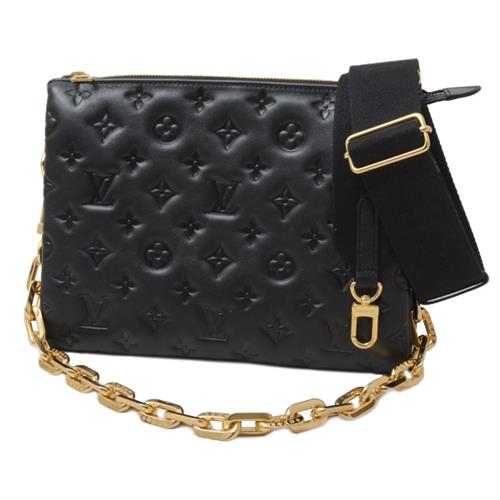 ルイヴィトン バッグ レディース クッサン PM ショルダーバッグ チェーンショルダー ラムスキン ノワールLouis Vuitton M57790 中古