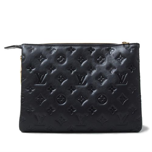 ルイヴィトン バッグ レディース クッサン PM ショルダーバッグ チェーンショルダー ラムスキン ノワールLouis Vuitton M57790 中古