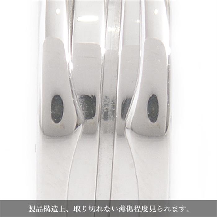 ブルガリ 指輪 レディース メンズ ビーゼロワン リング ホワイトゴールド 51号 実寸サイズ10.5号 BVLGARI B-ZERO1 750WG 中古
