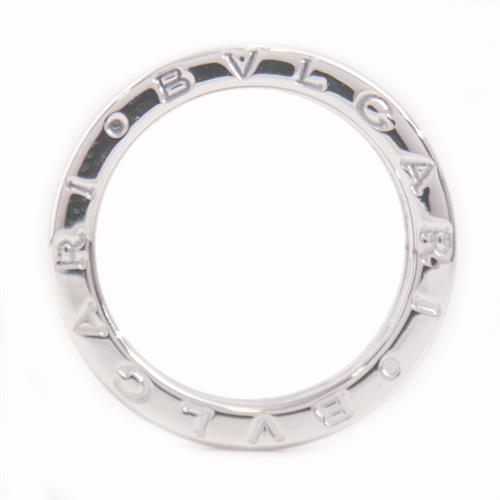 ブルガリ 指輪 レディース メンズ ビーゼロワン リング ホワイトゴールド 51号 実寸サイズ10.5号 BVLGARI B-ZERO1 750WG 中古