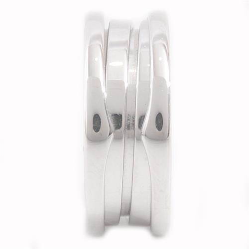 ブルガリ 指輪 レディース メンズ ビーゼロワン リング ホワイトゴールド 51号 実寸サイズ10.5号 BVLGARI B-ZERO1 750WG 中古