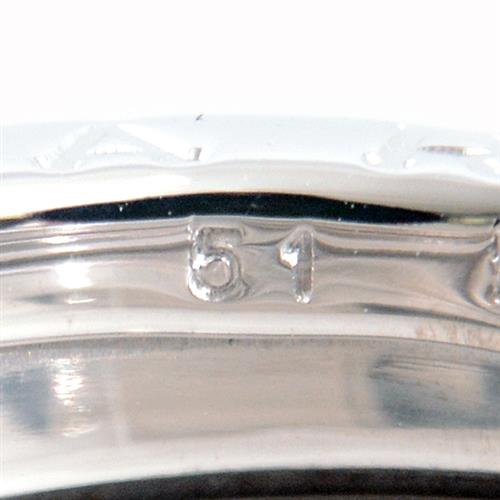 ブルガリ 指輪 レディース メンズ ビーゼロワン リング ホワイトゴールド 51号 実寸サイズ10.5号 BVLGARI B-ZERO1 750WG 中古