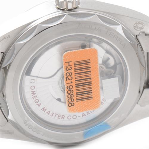 オメガ 時計 レディース メンズ シーマスター アクアテラ コーアクシャル ブルー文字盤 ステンレス OMEGA SS 220.10.38.20.03.002 未使用展示品