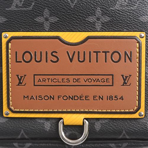 ルイヴィトン バッグ メンズ モノグラム エクリプス ディスカバリー バムバッグ ボディバッグ ブラック Louis Vuitton M45220 中古