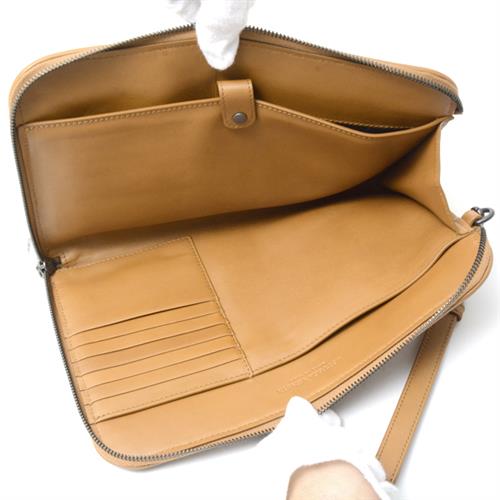 ボッテガヴェネタ バッグ メンズ イントレチャート アーバンドッグ クラッチ セカンド レザー ブラウン 493190 BOTTEGA VENETA 中古