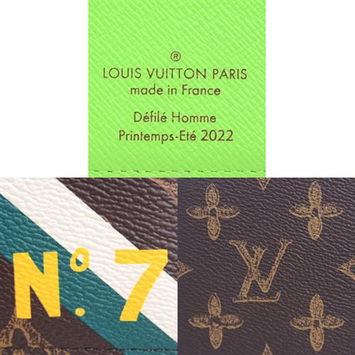 ルイヴィトン 財布 メンズ モノグラム ポルトフォイユ ミュルティプル 二つ折り コンパクトウォレット 黄緑 Louis Vuitton M81257 中古