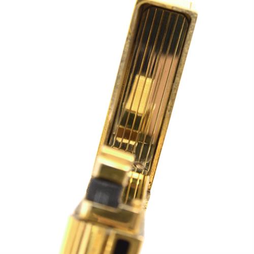 デュポン ライター メンズ ライン2 ローラガスライター カーブ デザイン ゴールド ブラック S.T.Dupont 中古