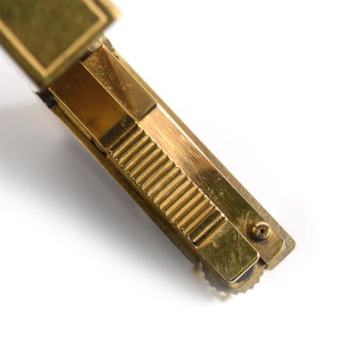 デュポン ライター メンズ ライン2 ローラガスライター カーブ デザイン ゴールド ブラック S.T.Dupont 中古