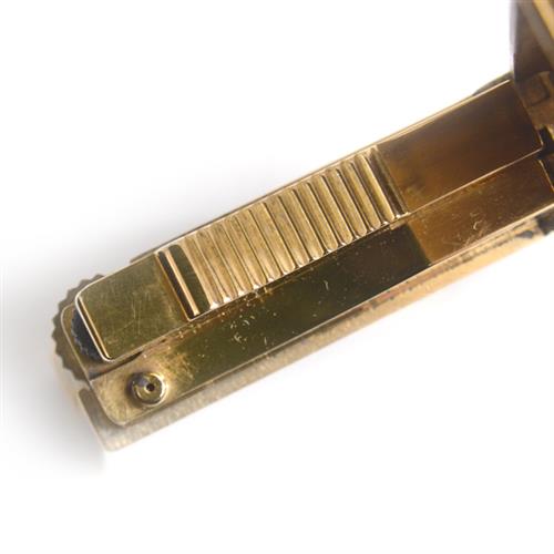 デュポン ライター メンズ ライン2 ローラガスライター カーブ デザイン ゴールド ブラック S.T.Dupont 中古