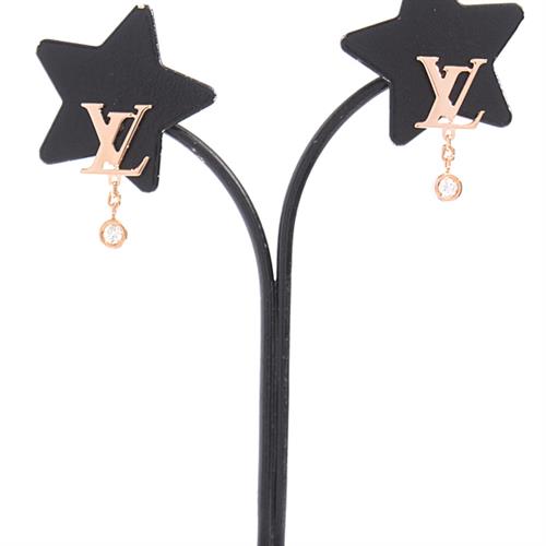 ルイヴィトン Louis Vuitton ピュス イディール ブロッサム LV ダイヤモンド ピアス ピンクゴールド Louis Vuitton 750PG 中古