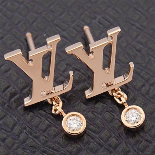 ルイヴィトン Louis Vuitton ピュス イディール ブロッサム LV ダイヤモンド ピアス ピンクゴールド Louis Vuitton 750PG 中古