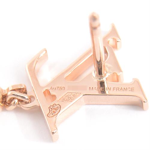 ルイヴィトン Louis Vuitton ピュス イディール ブロッサム LV ダイヤモンド ピアス ピンクゴールド Louis Vuitton 750PG 中古