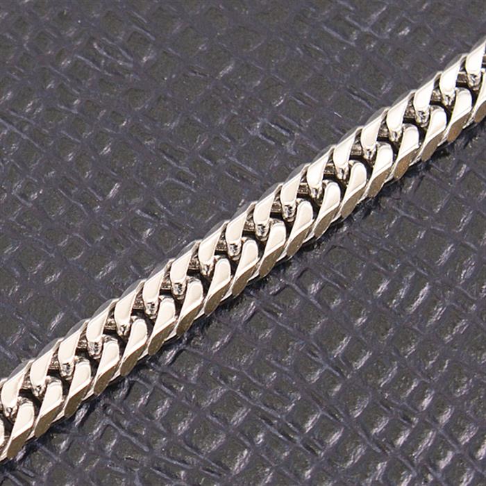 喜平 ネックレス PT850 6面カット ダブル 30g 50cm 造幣局検定刻印入 メンズ レディース チェーン プラチナ PT 中古