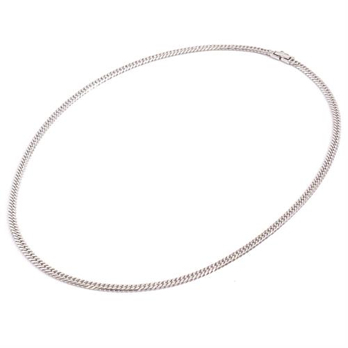 喜平 ネックレス PT850 6面カット ダブル 30g 50cm 造幣局検定刻印入 メンズ レディース チェーン プラチナ PT 中古