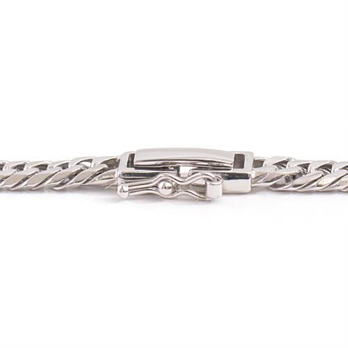 喜平 ネックレス PT850 6面カット ダブル 30g 50cm 造幣局検定刻印入 メンズ レディース チェーン プラチナ PT 中古