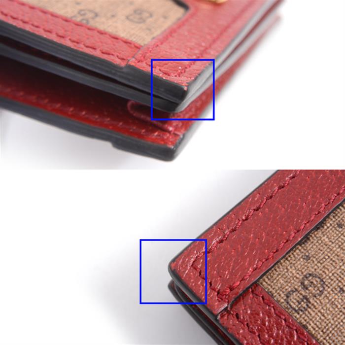 グッチ 財布 メンズ レディース ミニGGスプリーム カードケース ウォレット 二つ折り財布 ドラえもん レッド ブラウン 647788 GUCCI 中古