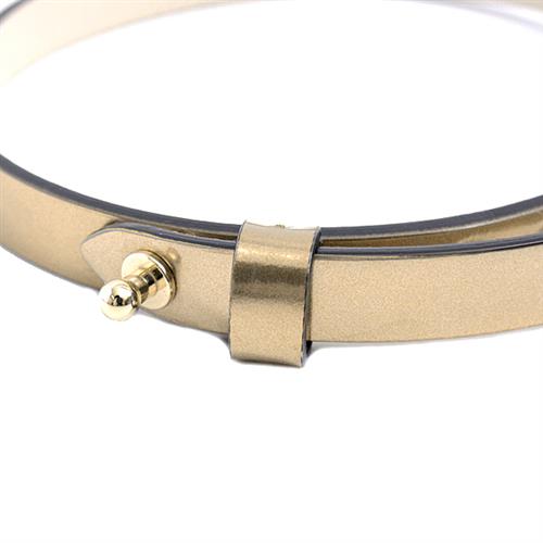 ブルガリ 小物 レディース 二重ブレスレット ディーヴァ ゴールド BVLGARI レザー 中古