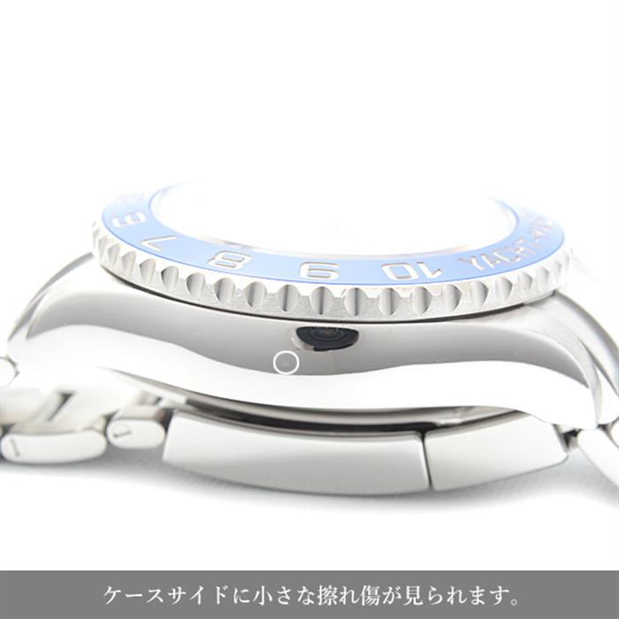 ロレックス 時計 メンズ ヨットマスターⅡ 新ギャラ ベンツ針 ランダム ホワイト文字盤 ステンレス 自動巻 ROLEX SS 116680 中古