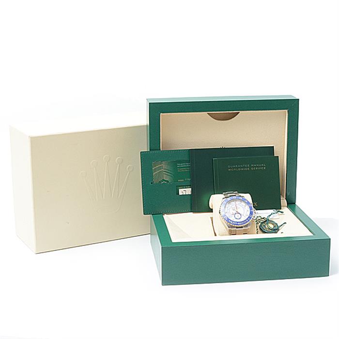 ロレックス 時計 メンズ ヨットマスターⅡ 新ギャラ ベンツ針 ランダム ホワイト文字盤 ステンレス 自動巻 ROLEX SS 116680 中古