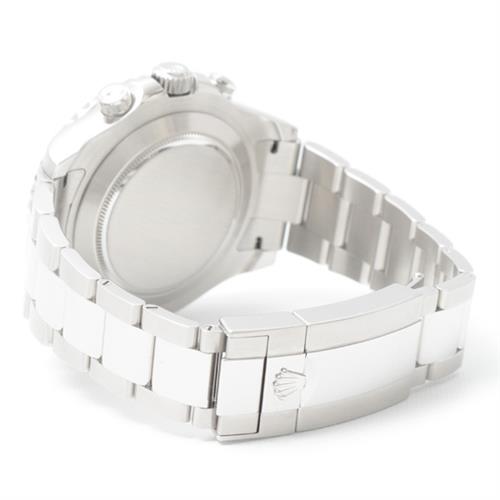 ロレックス 時計 メンズ ヨットマスターⅡ 新ギャラ ベンツ針 ランダム ホワイト文字盤 ステンレス 自動巻 ROLEX SS 116680 中古