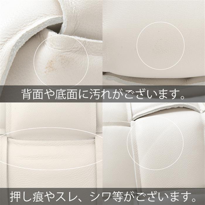 ボッテガヴェネタ バッグ レディース パデットカセットショルダーバッグ ショルダーバッグ レザー ホワイト BOTTEGA VENETA 中古