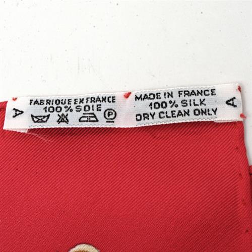 エルメス スカーフ レディース カレ90 DIES ET HORE 占星術 太陽 12星座 ホロスコープ レッド×ホワイト HERMES 中古