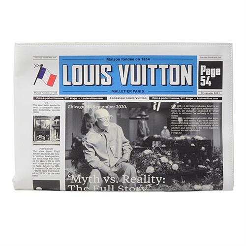 ルイヴィトン バッグ メンズ ニュースペーパークラッチバッグ セカンドバッグ ポーチ レザー Louis Vuitton M80849 中古