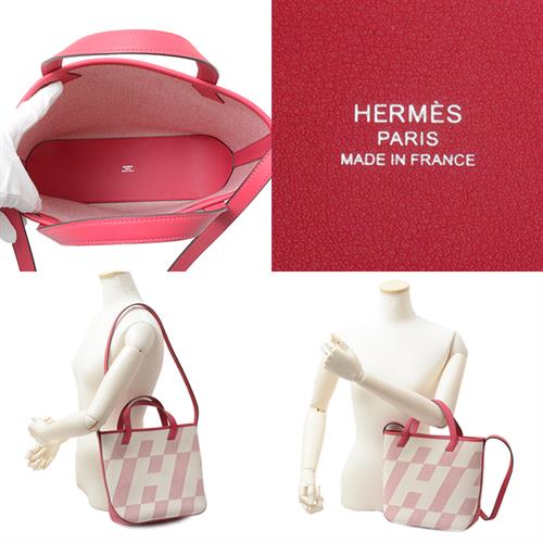 エルメス バッグレディース トワルアッシュ×ヴォースイフト Hアンビエ27 2WAY HERMES Z刻印 未使用展示品