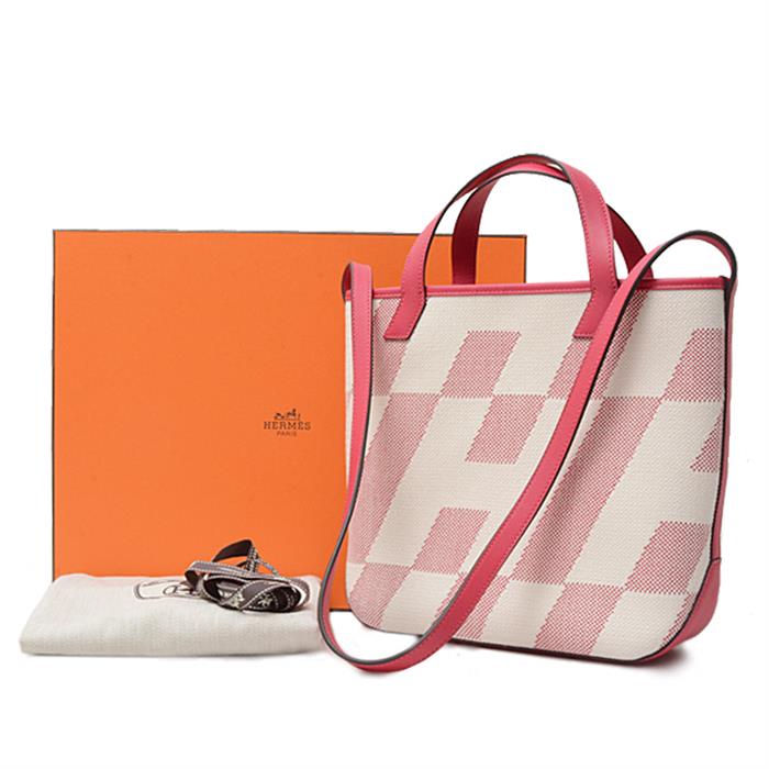 エルメス バッグレディース トワルアッシュ×ヴォースイフト Hアンビエ27 2WAY HERMES Z刻印 未使用展示品