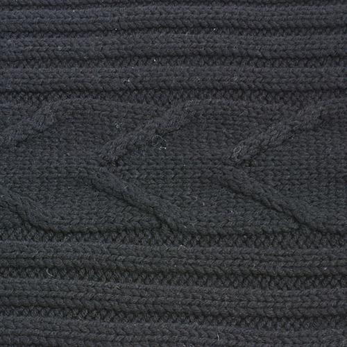 ルイヴィトン マフラー レディース メンズ ケーブルニット ブラック ウール Louis Vuitton M75368 中古