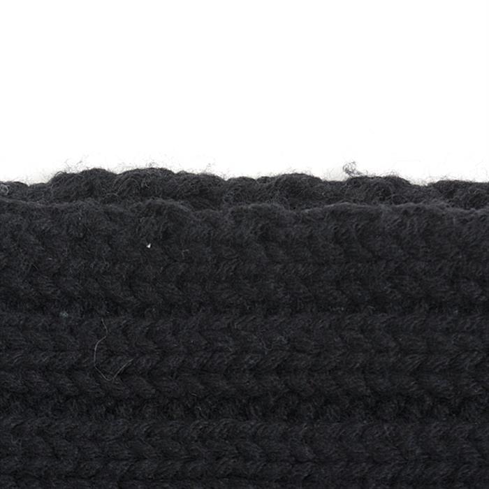 ルイヴィトン マフラー レディース メンズ ケーブルニット ブラック ウール Louis Vuitton M75368 中古