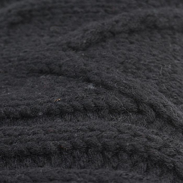 ルイヴィトン マフラー レディース メンズ ケーブルニット ブラック ウール Louis Vuitton M75368 中古