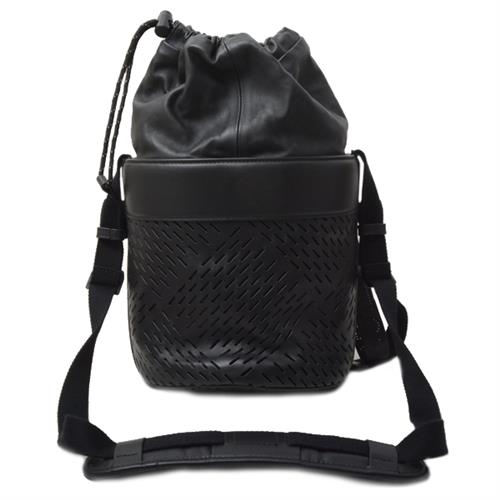 ボッテガヴェネタ バッグ レディース ラムスキン ショルダーバッグ 2WAY ブラック BOTTEGA VENETA 中古