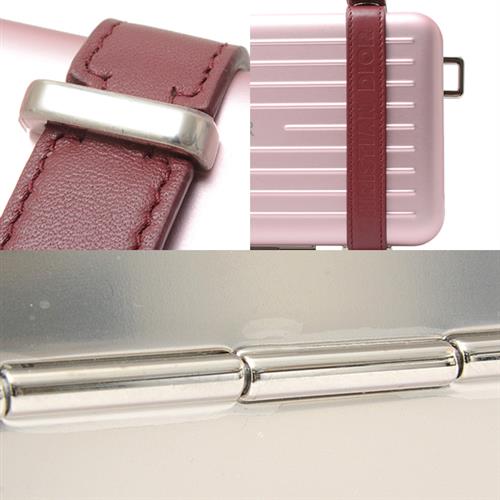 クリスチャンディオール バッグ 財布 レディース パーソナルクラッチ リモワコラボ ショルダーバッグ 長財布 アルミニウム ピンク Christian Dior 2DRCA295YWT 中古