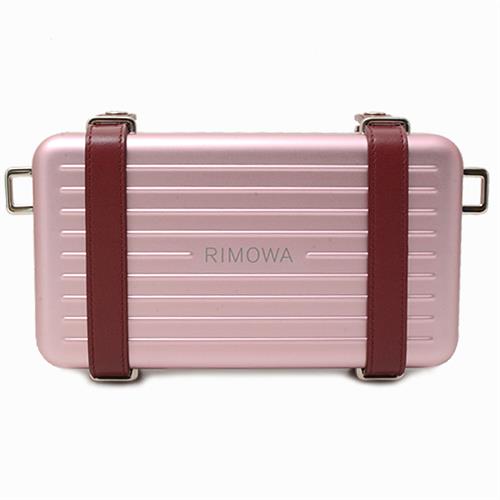 クリスチャンディオール バッグ 財布 レディース パーソナルクラッチ リモワコラボ ショルダーバッグ 長財布 アルミニウム ピンク Christian Dior 2DRCA295YWT 中古