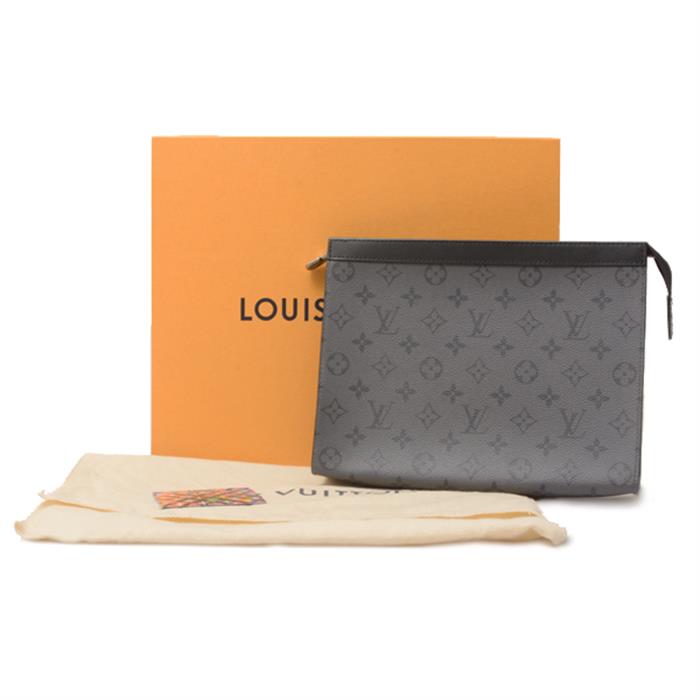 ルイヴィトン バッグ メンズ モノグラムエクリプスリバース ポシェットヴォワヤージュ クラッチバッグ セカンドバッグ Louis Vuitton M69535 中古