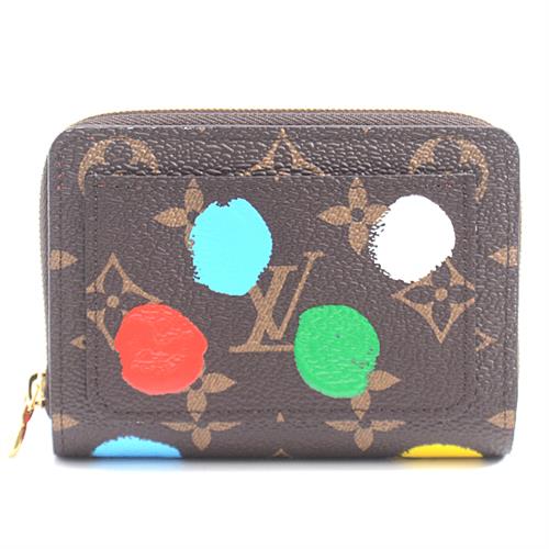 ルイヴィトン 財布 レディース モノグラム  ポルトフォイユ・ルー 草間彌生コラボ コンパクトウォレット Louis Vuitton M81981 未使用展示品