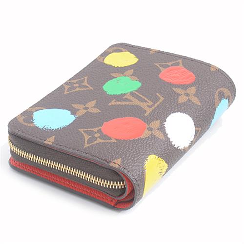 ルイヴィトン 財布 レディース モノグラム  ポルトフォイユ・ルー 草間彌生コラボ コンパクトウォレット Louis Vuitton M81981 未使用展示品
