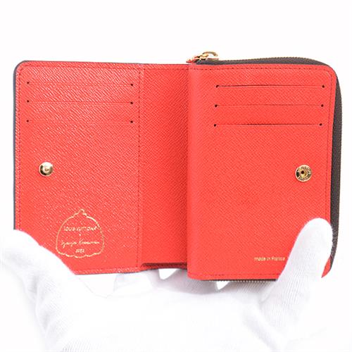 ルイヴィトン 財布 レディース モノグラム  ポルトフォイユ・ルー 草間彌生コラボ コンパクトウォレット Louis Vuitton M81981 未使用展示品